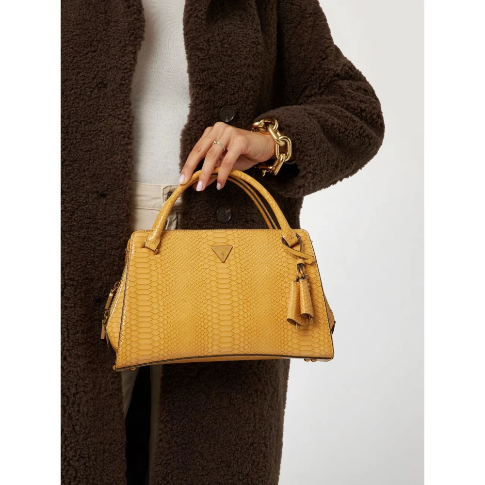 Guess Annita Sml Girlfrien Nutmeg Schoudertas Yellow Dames