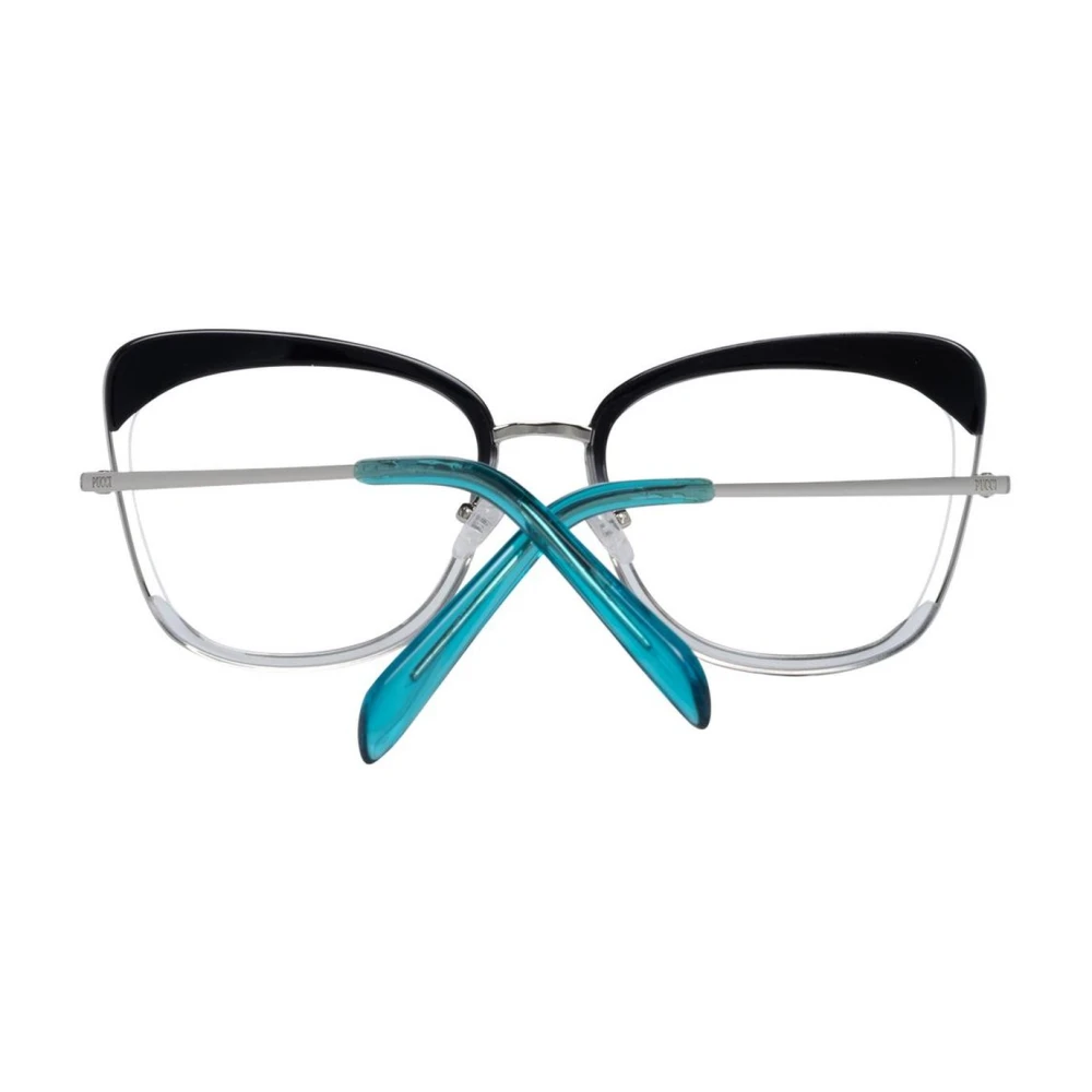 EMILIO PUCCI Zwarte Dames Optische Frames met Merkhoes Black Dames