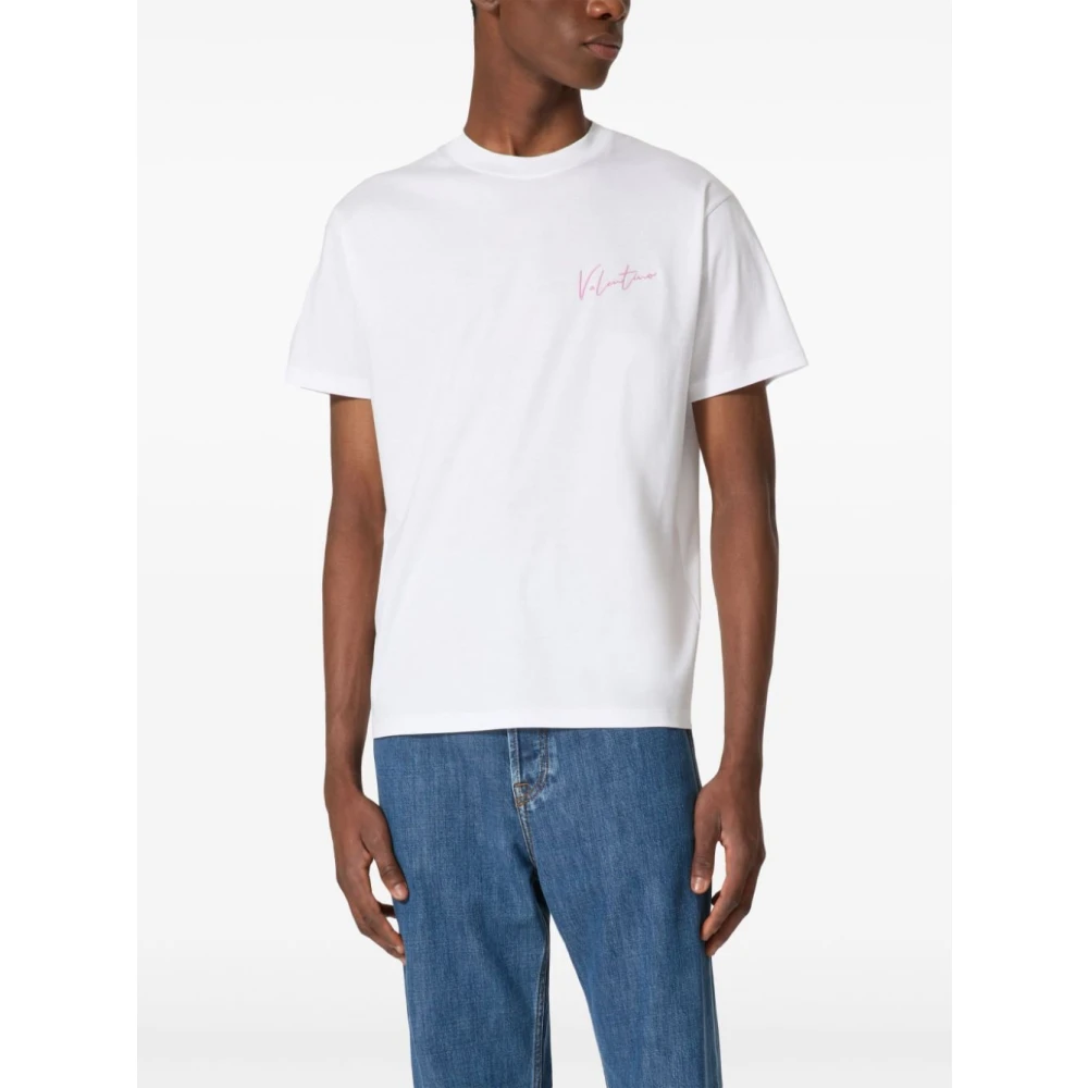 Valentino Garavani Witte T-shirts Polos voor Mannen White Heren