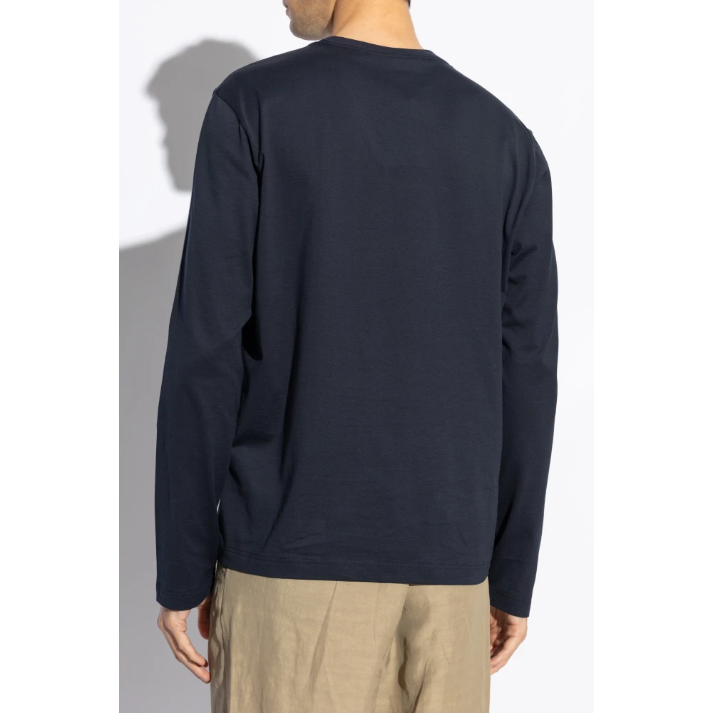 Brioni Lange mouwen T-shirt Blue Heren