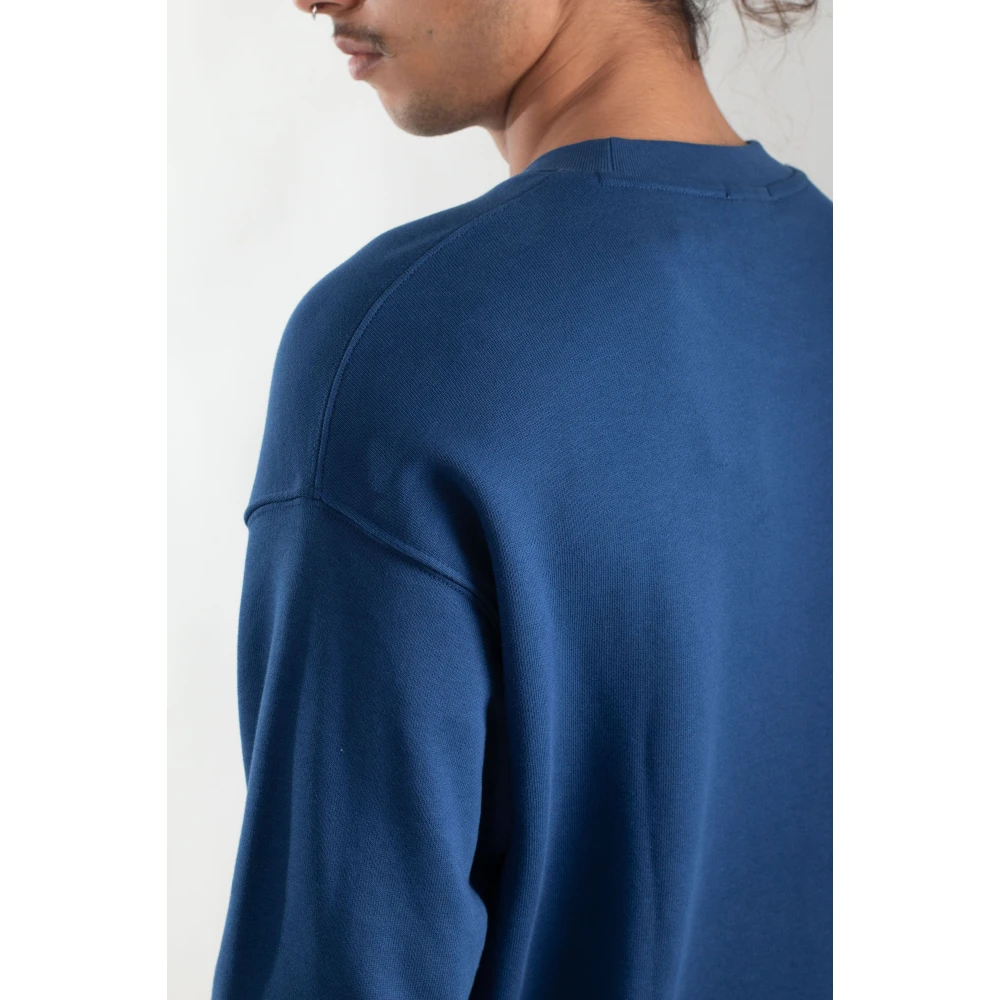 Lacoste Gezellige Fleece Sweatshirt in HBM Blue Heren