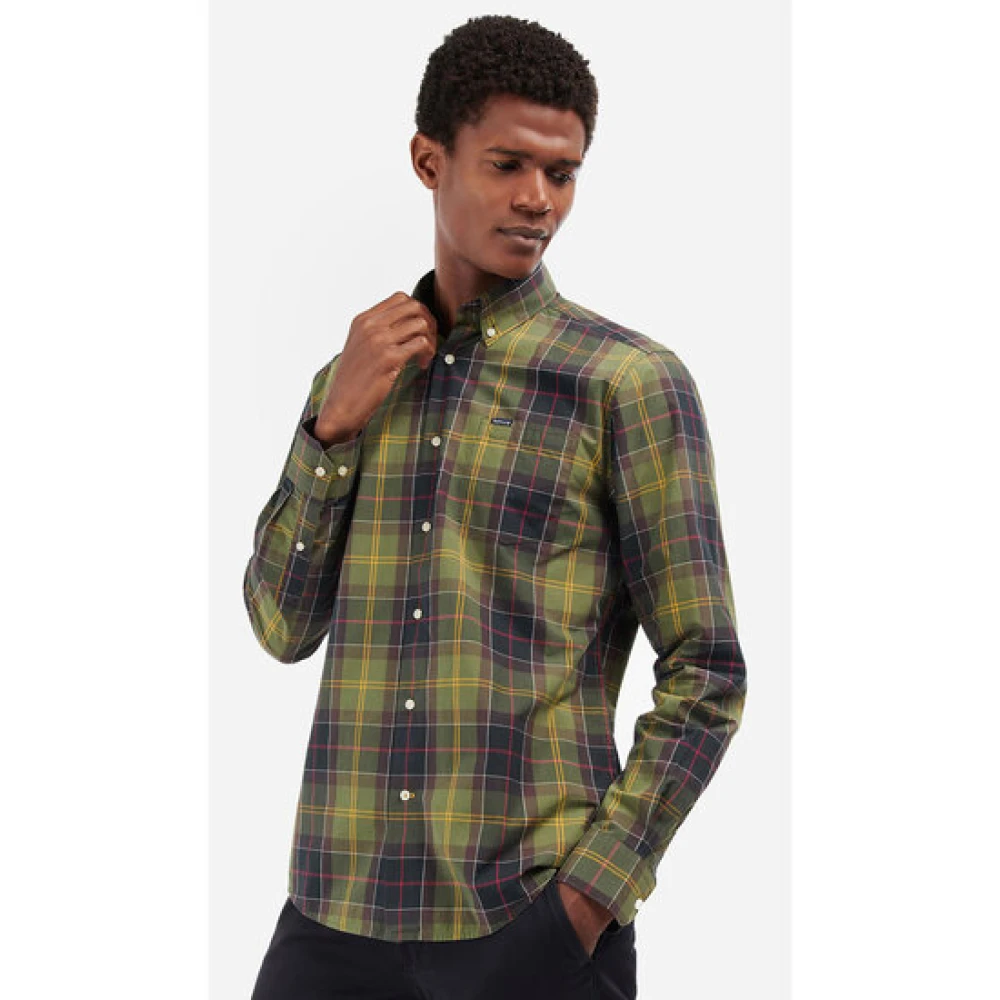 Barbour Kippford Tailored Overhemd Green Heren
