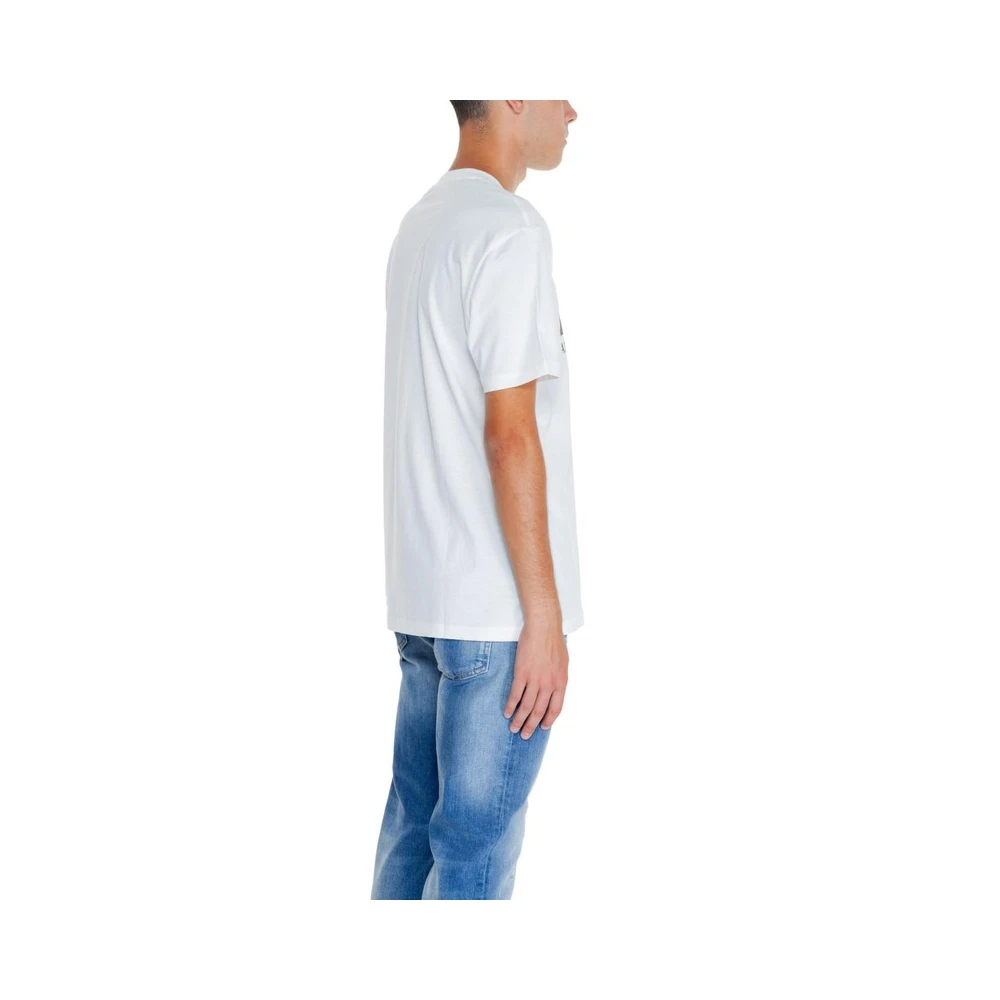 Armani Exchange Katoenen T-shirt Heren Collectie Herfst Winter White Heren