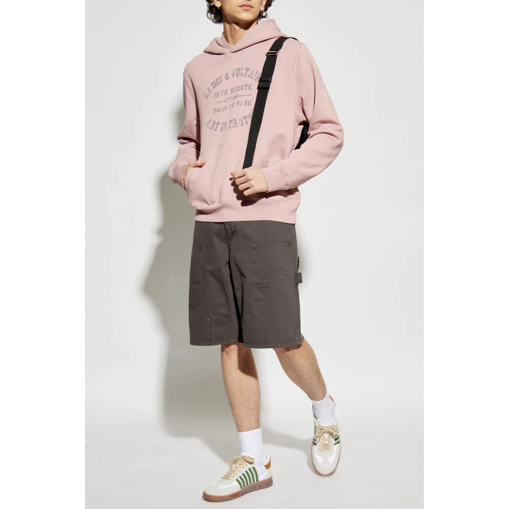 Zadig & Voltaire Katoenen shorts Gray Heren