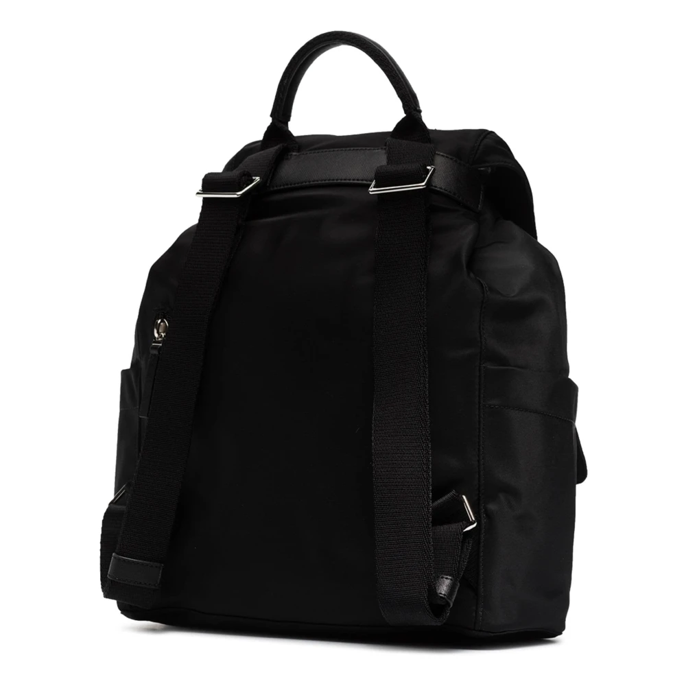 TORY BURCH Virginia Nylon Flap Rugzak Black Heren