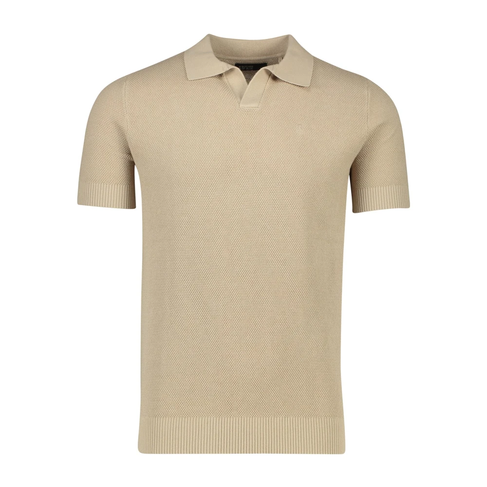 Butcher of Blue Bruine poloshirt met korte mouwen Beige Heren