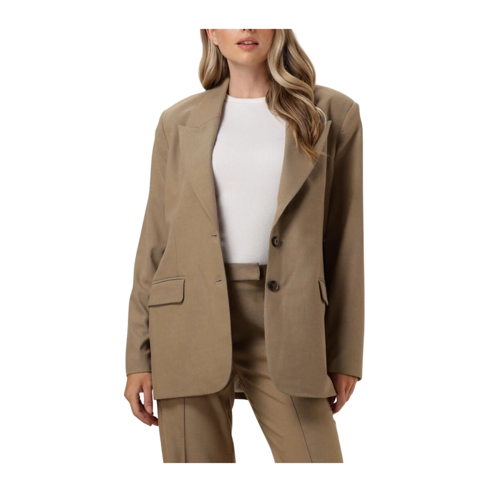 Aaiko Elegante Twill Blazer Beige Dames