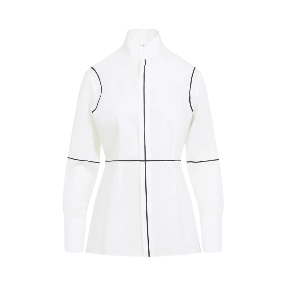 Mm6 Maison Margiela Damen Weiß Blusen & Hemden, Xsgröße: