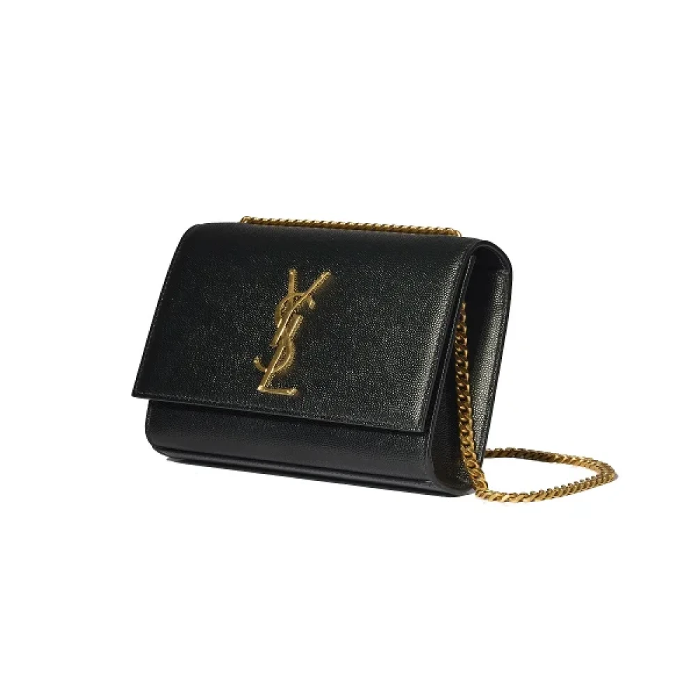 Saint Laurent Vintage Pre-owned Fabric shoulder-bags Black Dames