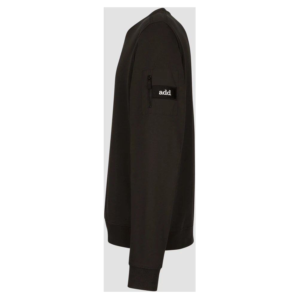 add Vest IN Katoenen Sweatshirt Black Heren