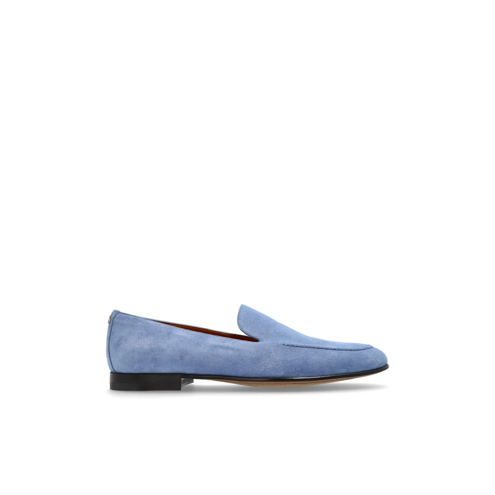 Dolce & Gabbana Mannelijk Blauw Schoenen Heren, 39 Eu, Suède, Suède Schoenen