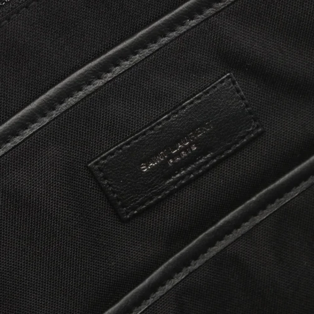 Yves Saint Laurent Vintage Pre-owned Nylon backpacks Black Heren