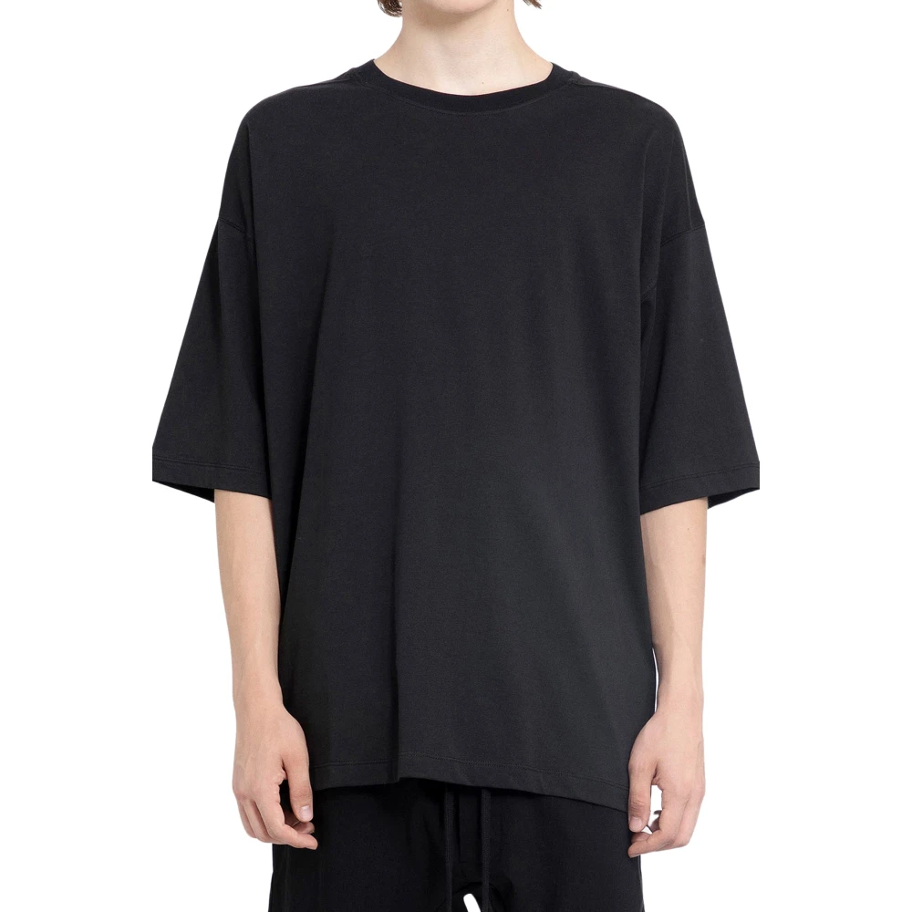 Thom Krom Zwart Oversize Katoenen T-Shirt Black Heren