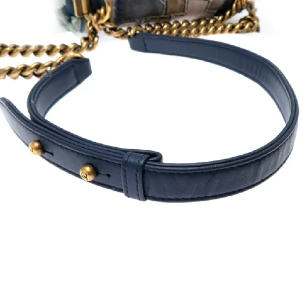 Chanel Vintage Pre-owned Denim chanel-bags Blue Dames