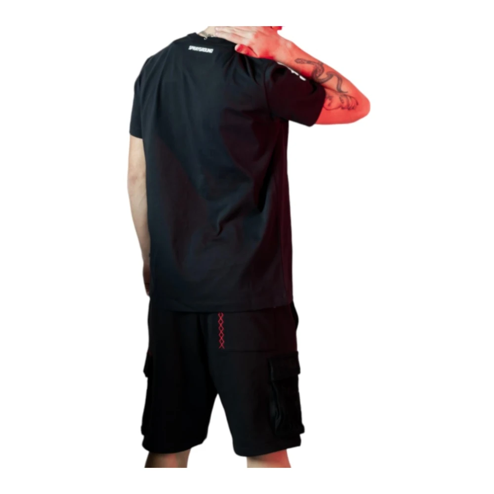 Sprayground T-Shirts Black Heren