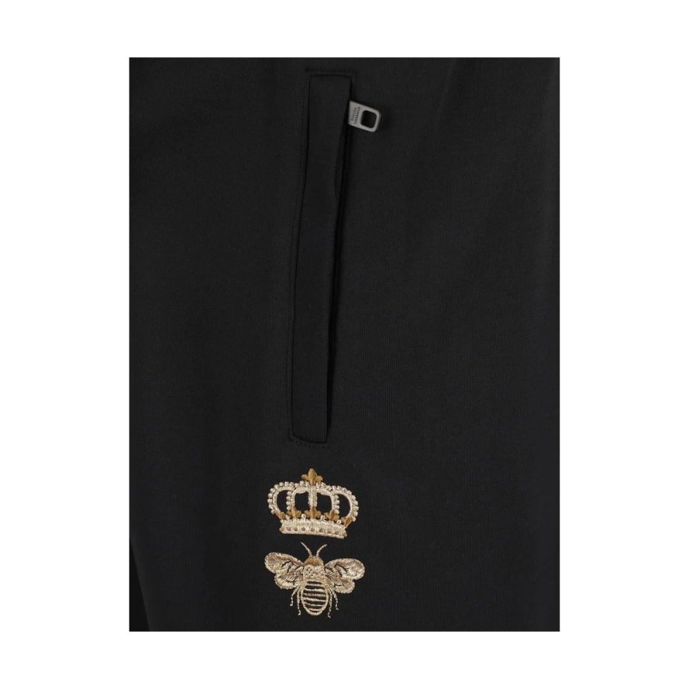 Dolce & Gabbana Sweatpants in Jogger-stijl met ritssluitingzakken Black Heren