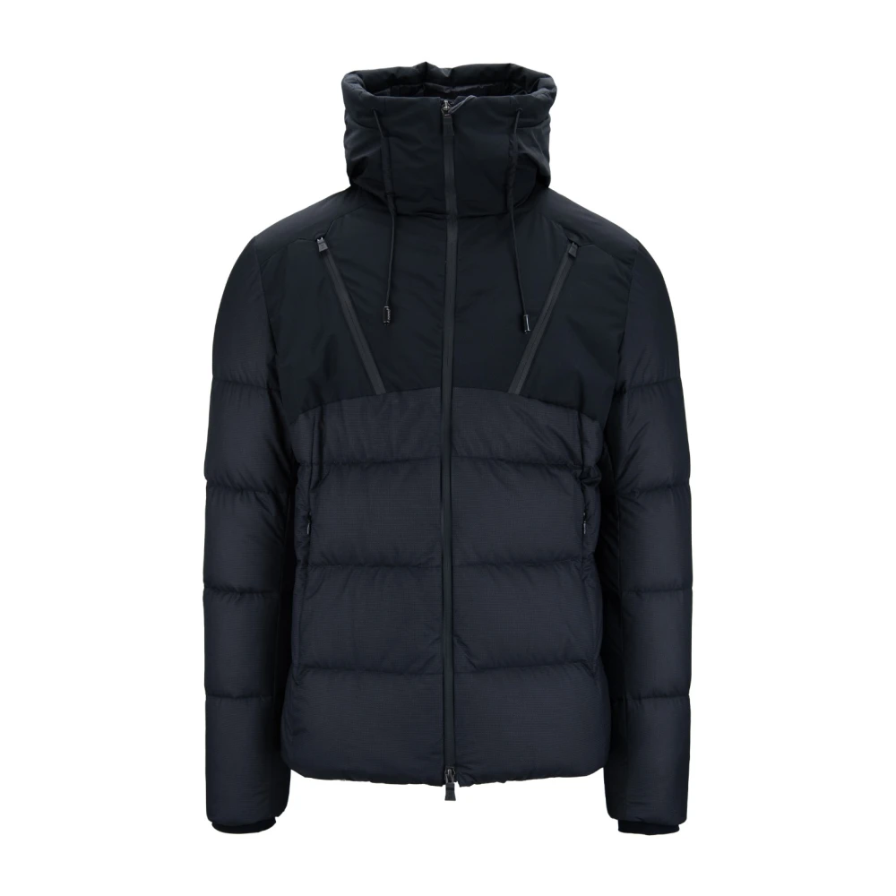 Herno Men's Black Zippered Down Jacket