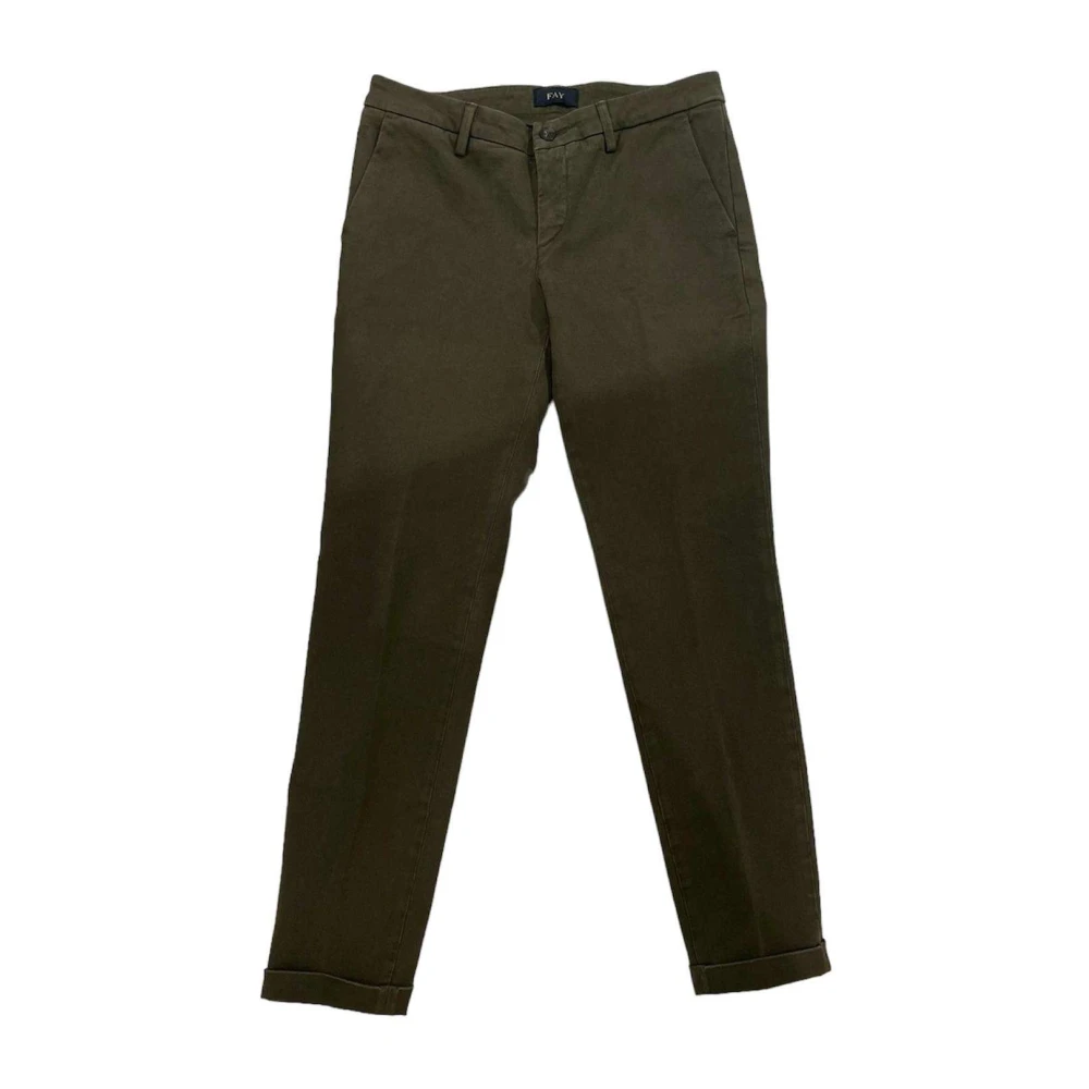 Fay - Trousers > Chinos - Green - Fay - Modalova