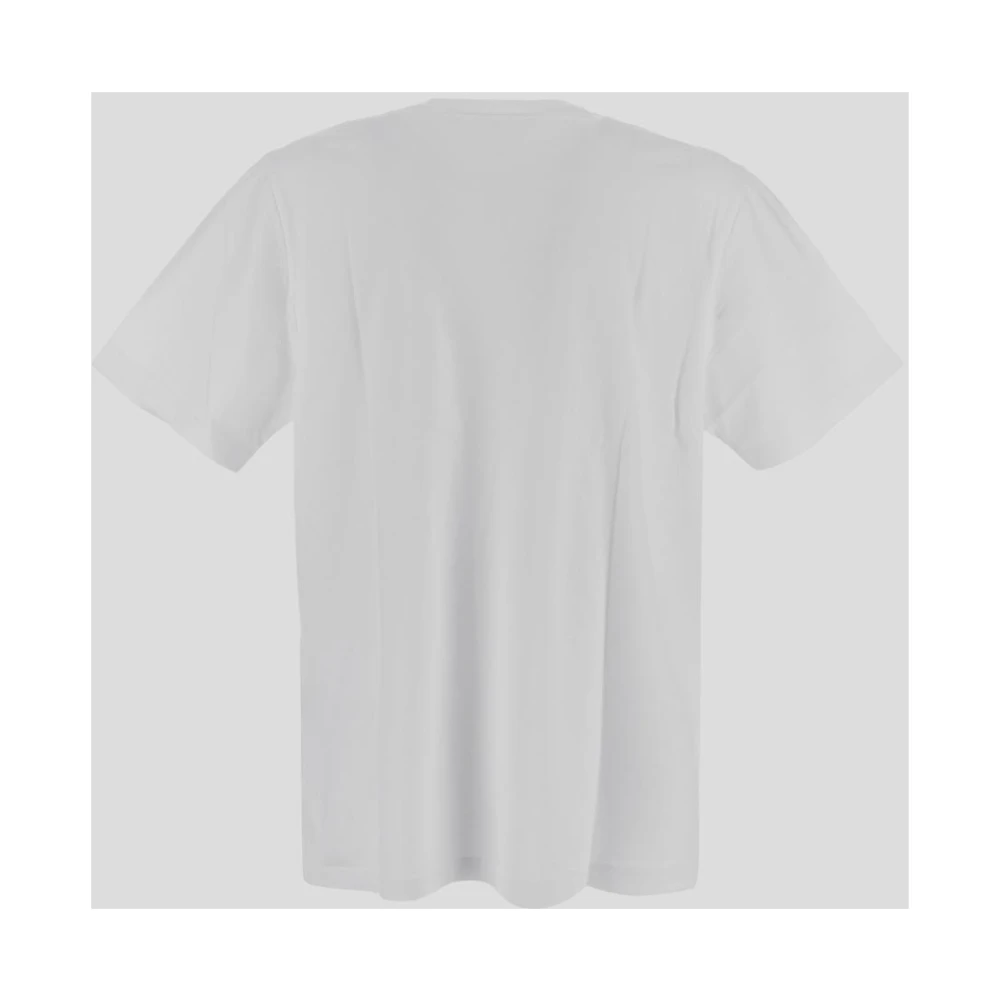 Maison Kitsuné Vos Katoenen T-Shirt White Heren