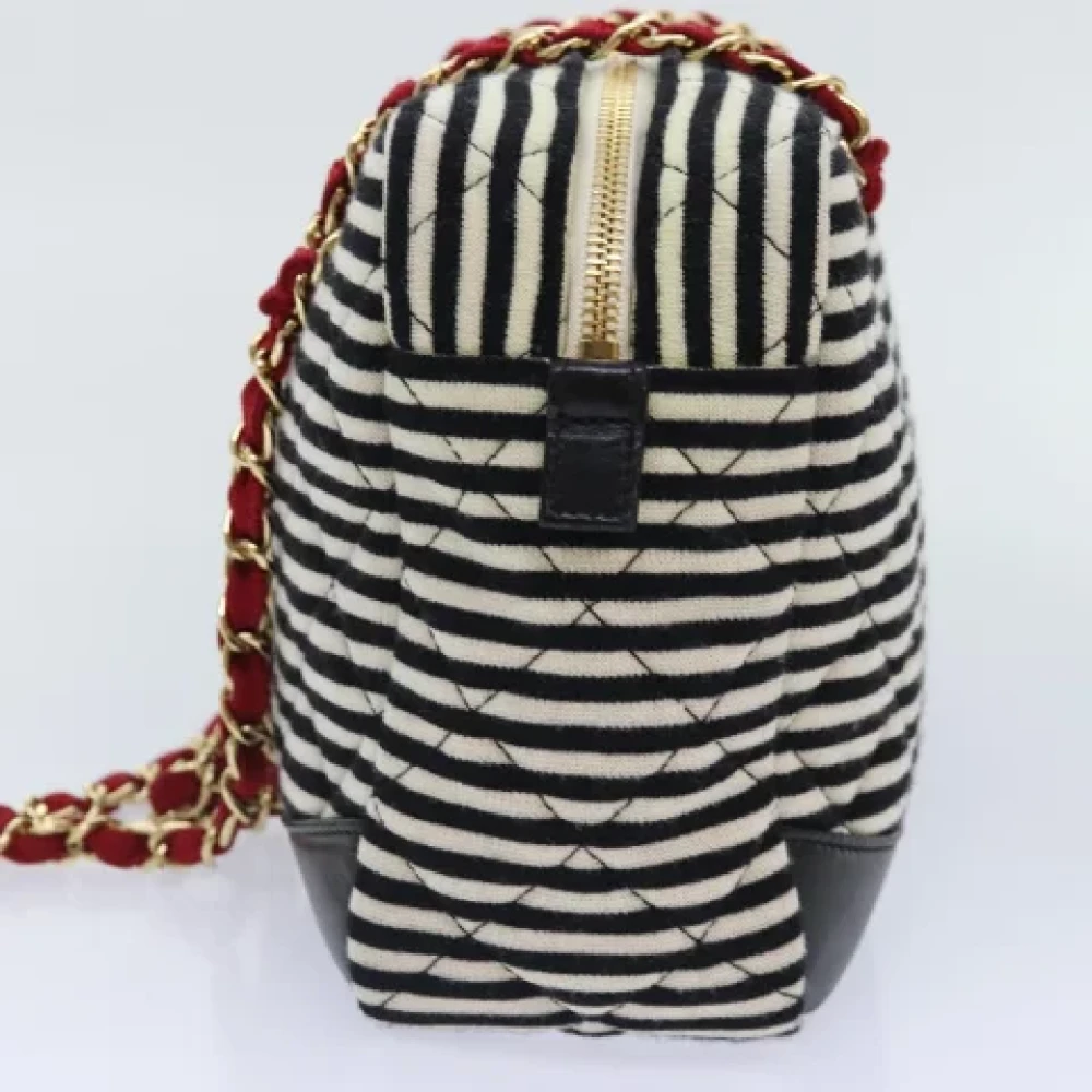 Chanel Vintage Pre-owned Cotton chanel-bags Black Dames