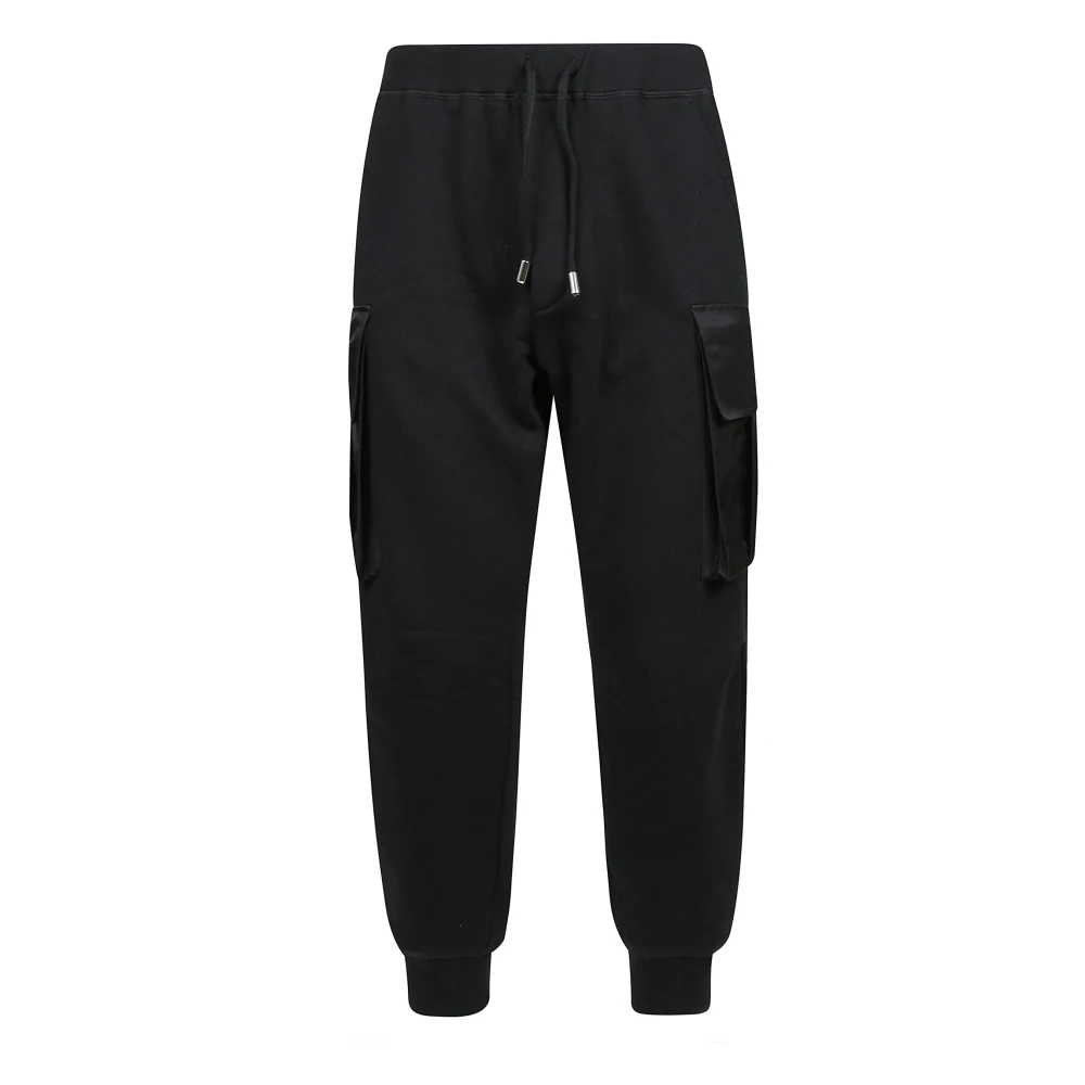 Dsquared2 Men's Black Sweatpants,, Cargo Jogging Trousers With Drawstring Waist 2XL