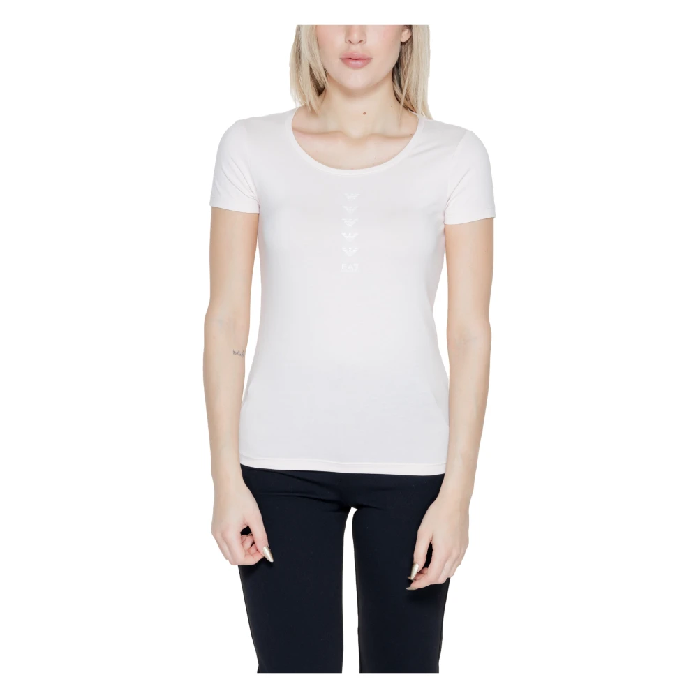 Emporio Armani EA7 Dames T-shirt Lente Zomer Collectie White Dames
