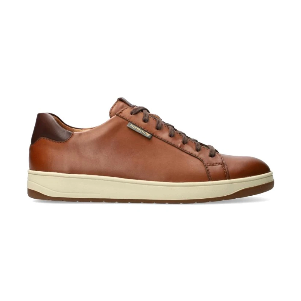 Mephisto Bruine vetersneaker voor heren Heren Schoenen