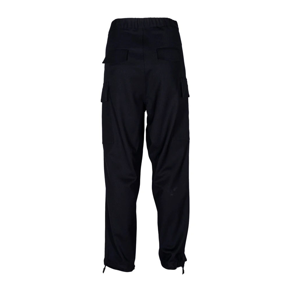 Mauro Grifoni Herenmodebroek met Trekkoord Taille en Manchetten Black Heren