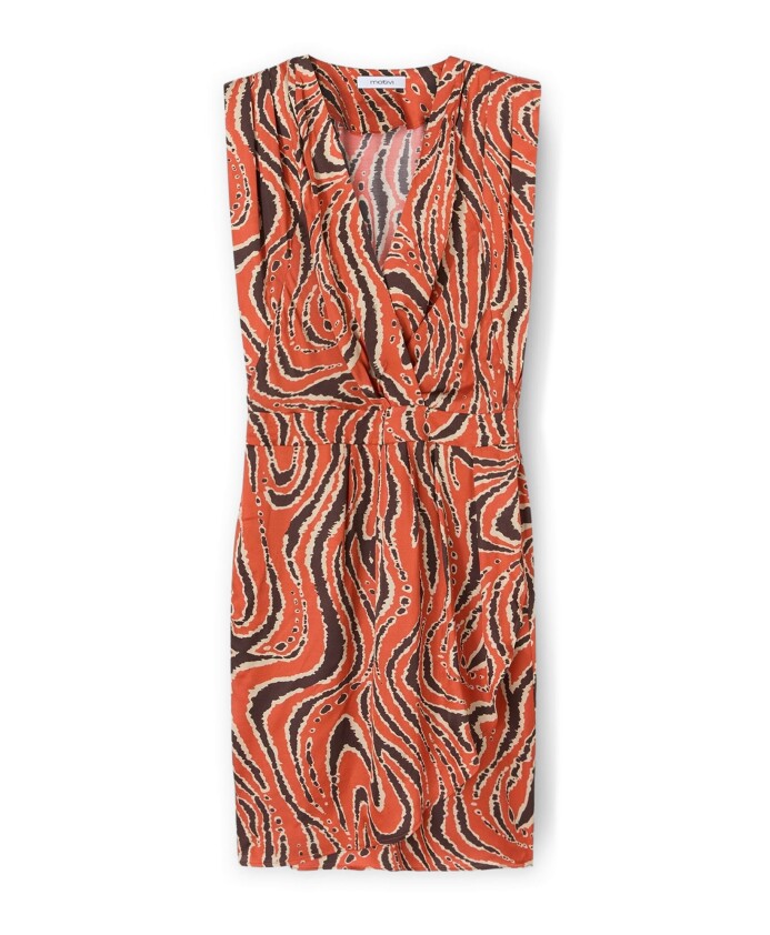 robe-courte-cache-coeur-en-satin-imprime