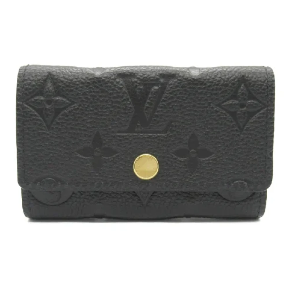 Louis Vuitton Vintage Pre-owned Leather key-holders Black Dames