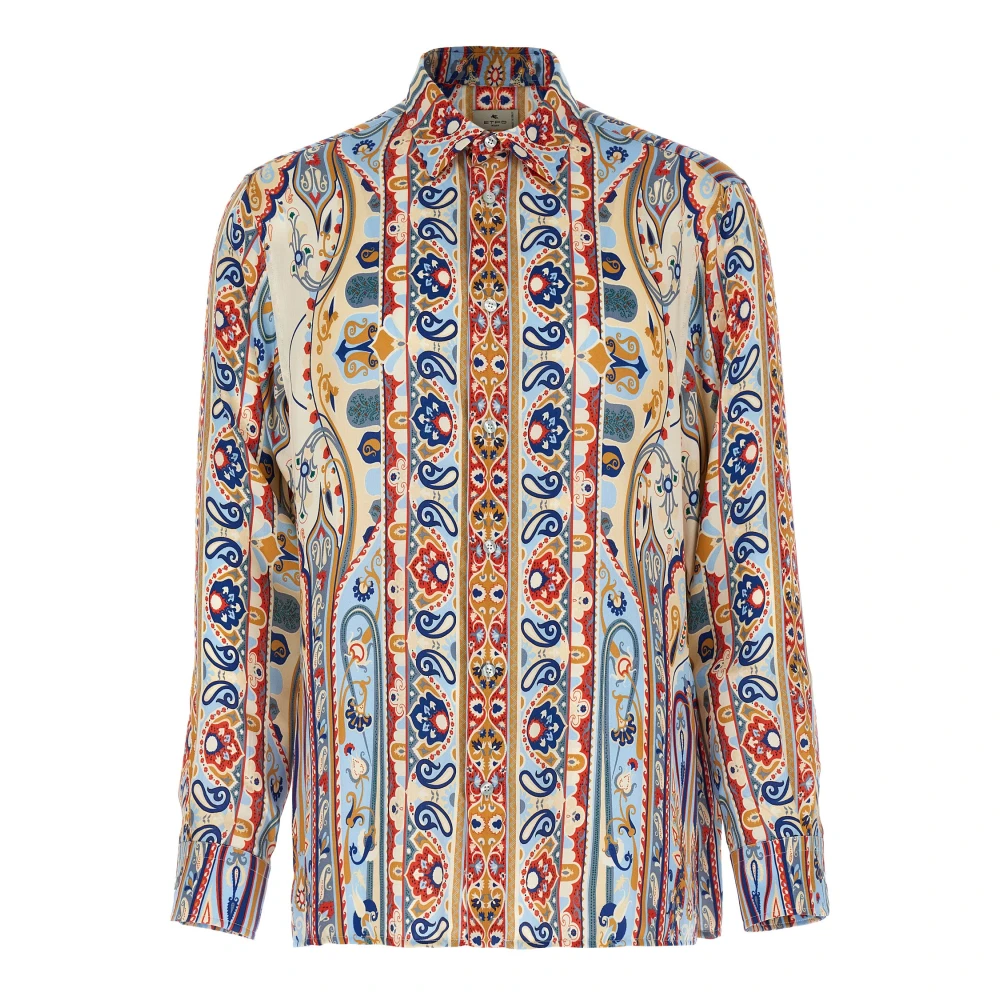 Etro Men's Multicolor Paisley Print Shirt - Casual Shirts - L - Shirts
