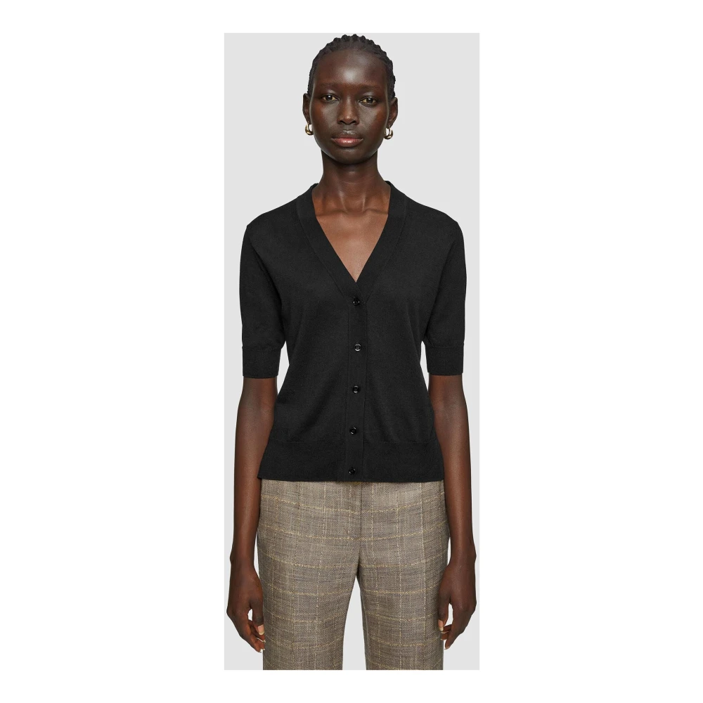 joseph Zijde Katoen Vest Zwart Lichtgewicht Black Dames