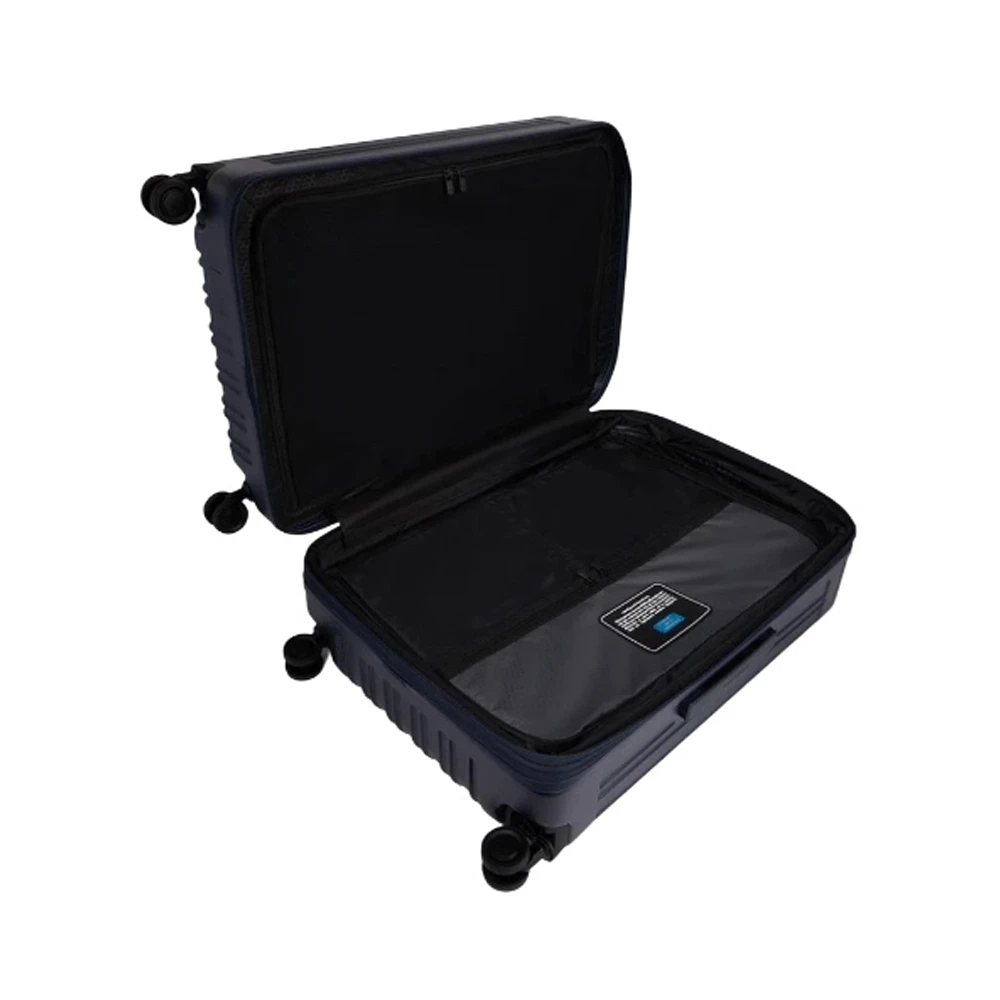 Piquadro Uitbreidbare Harde Schaal Vierwieler Trolley Blue Unisex