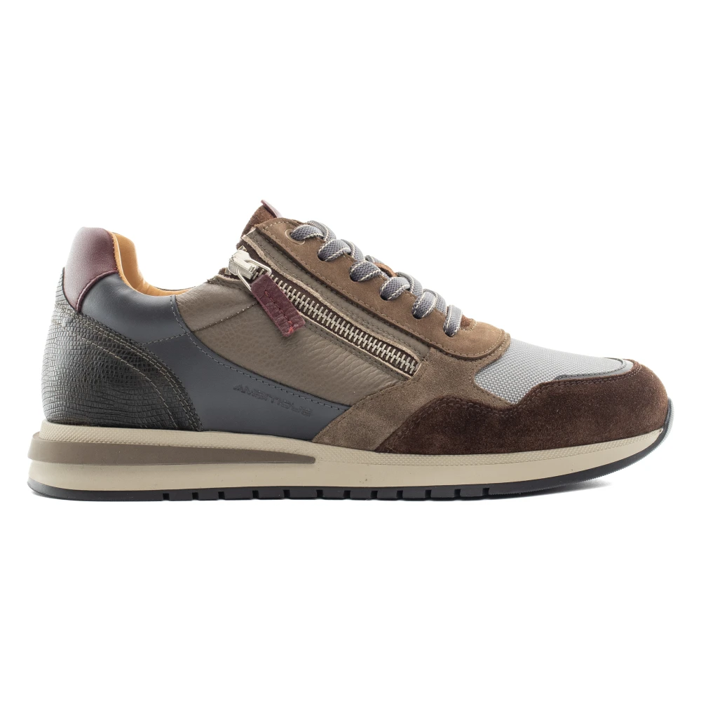 Ambitious Temple Zip-Sneaker Heren Schoenen Bruin