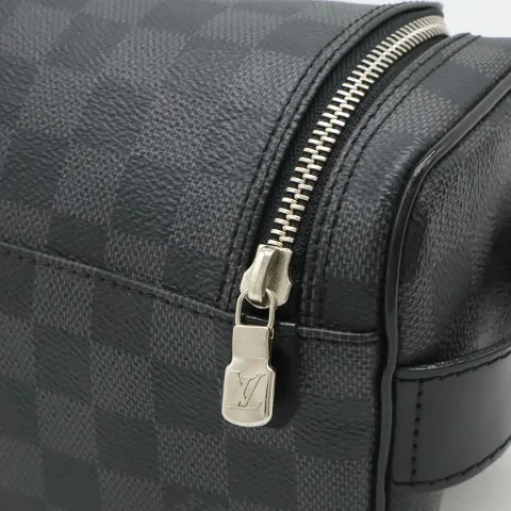 Louis Vuitton Vintage Pre-owned Canvas clutches Black Dames