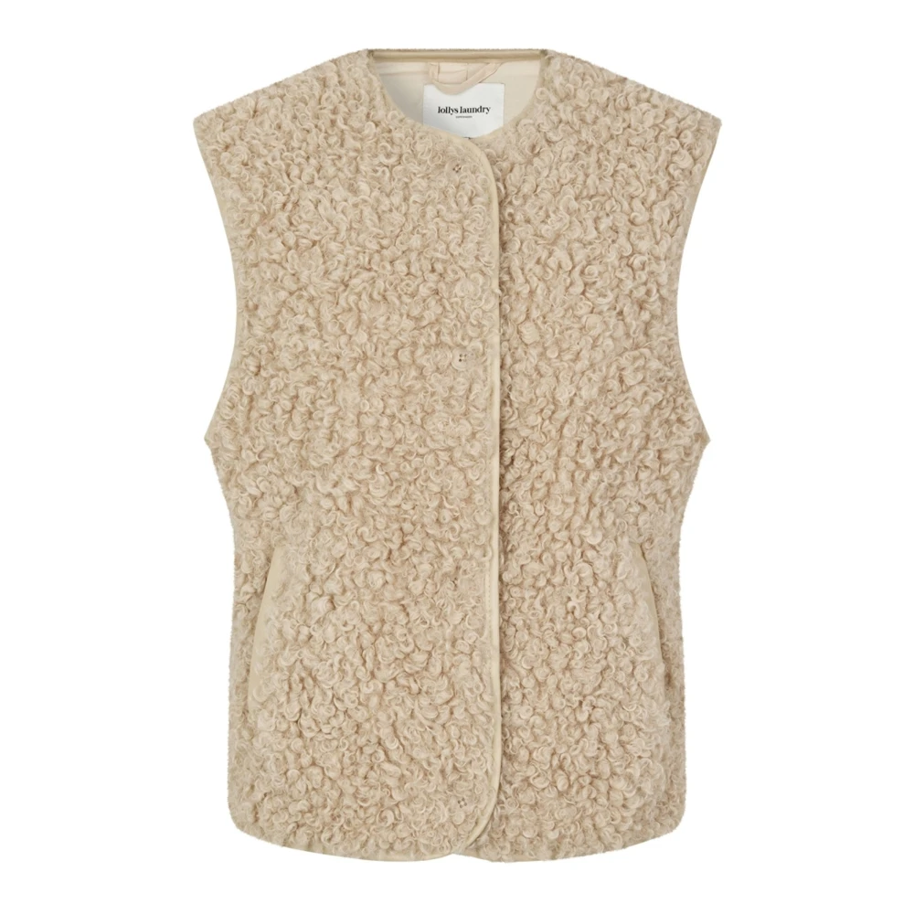 Lollys Laundry Women's Beige Waistcoats, L, Vadall Vest Sl