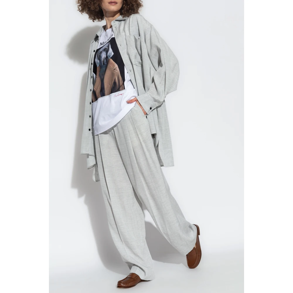 Max Mara Top 'Cipria' White Dames