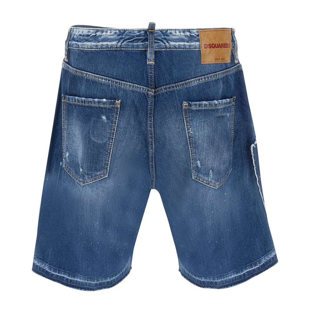 Dsquared2 Blauwe Shorts voor Heren Blue Heren
