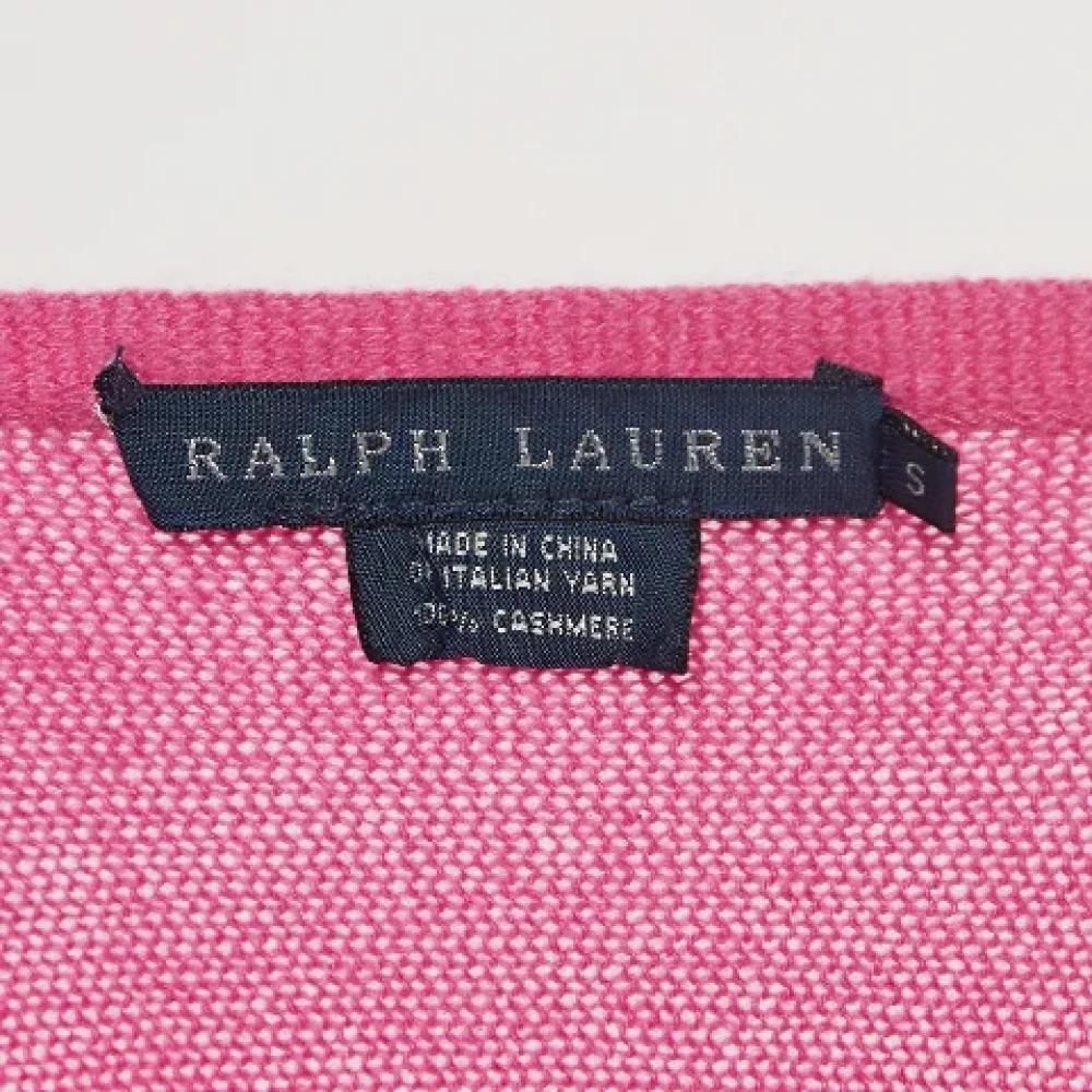 Ralph Lauren Pre-owned Cashmere tops Pink Dames