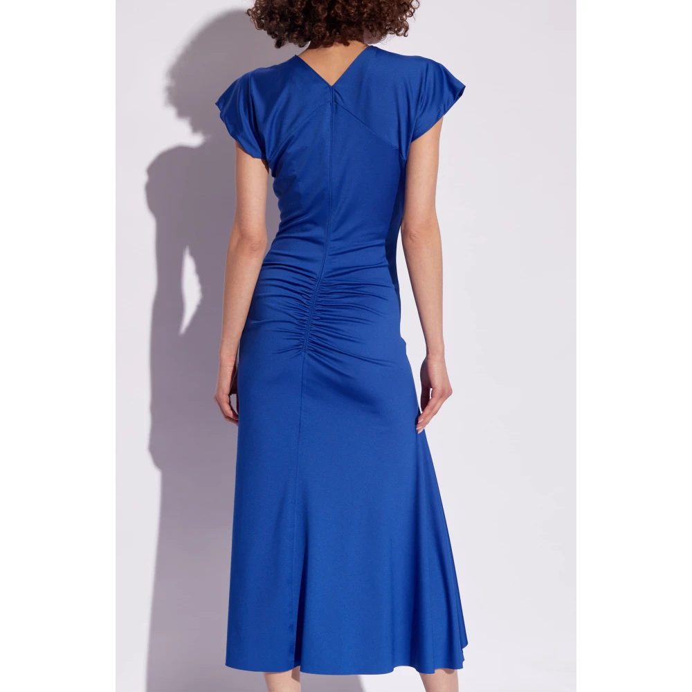 Victoria Beckham Gedrapeerde jurk Blue Dames