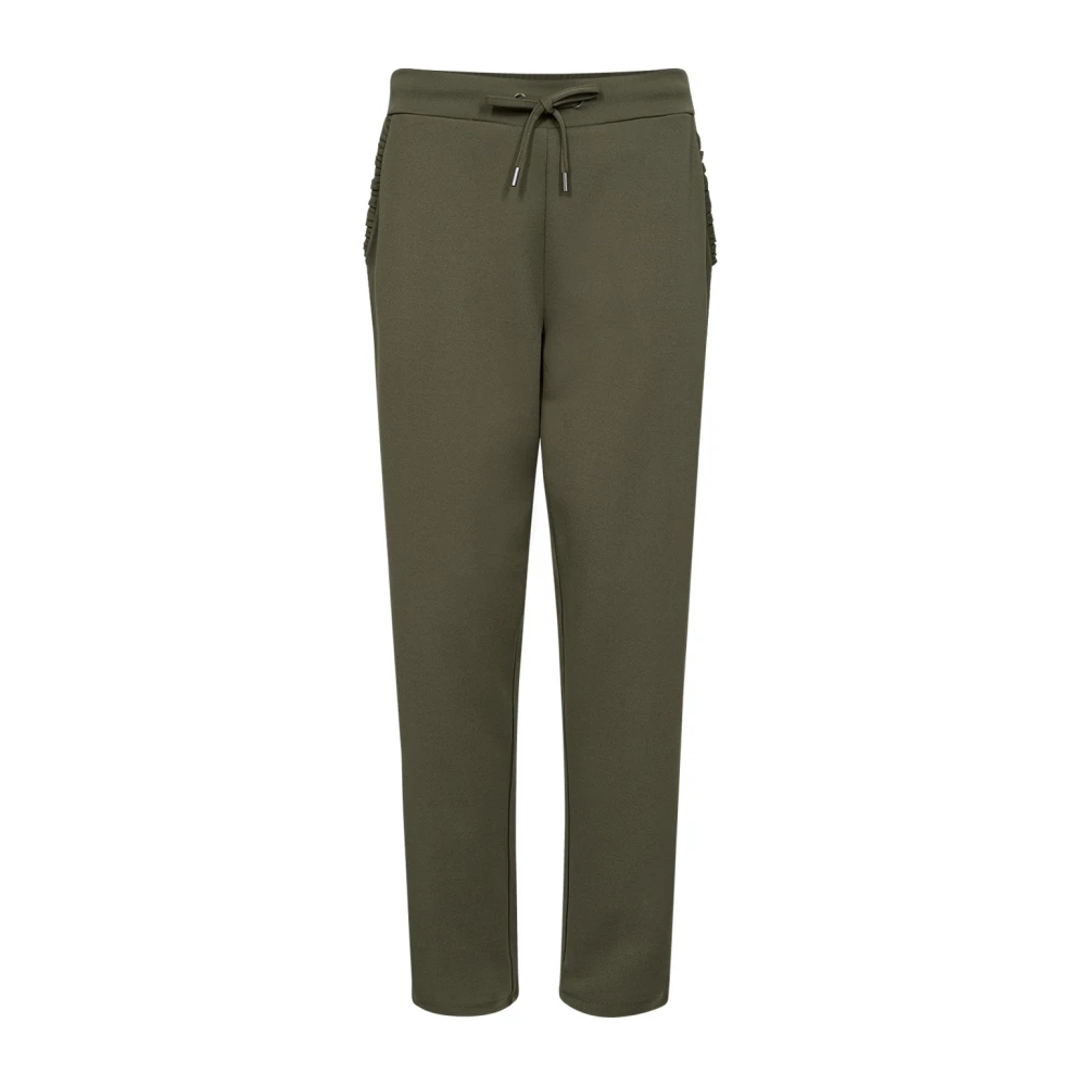 Soyaconcept Comfortabele broek van gerecyclede polyester mix Green Dames