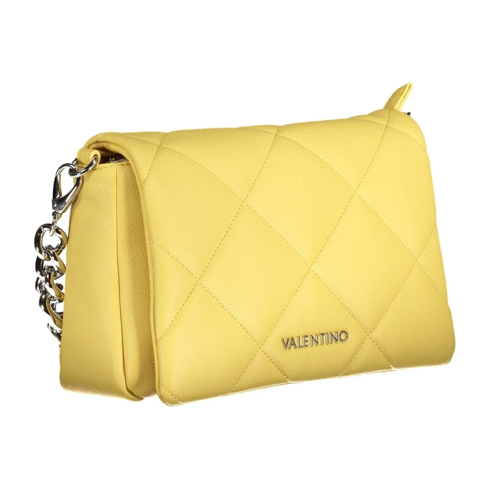Valentino by Mario Valentino Gele Schoudertas met Afneembare Band Yellow Dames