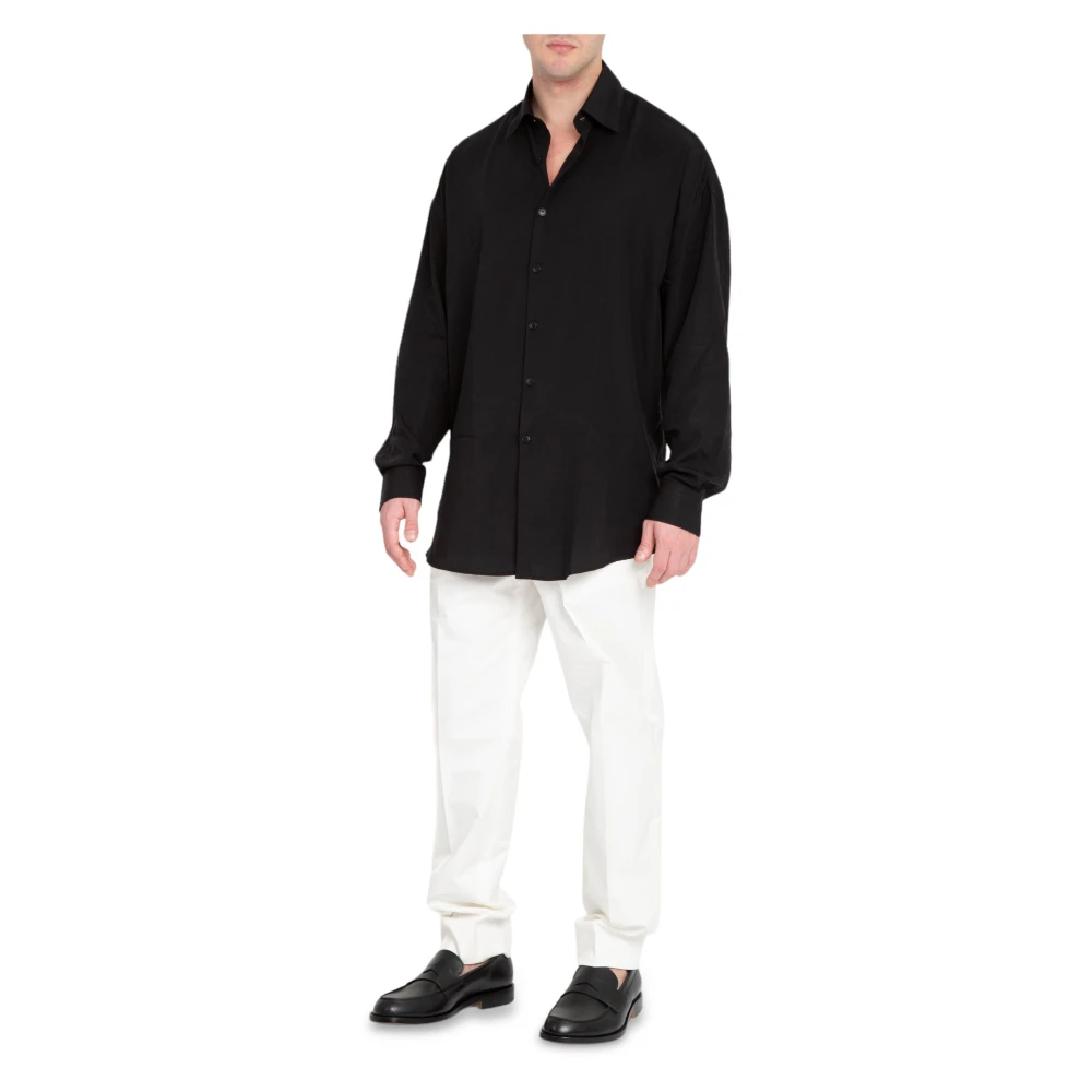 Costumein Oversized Shirt in Valentino Stijl Black Heren