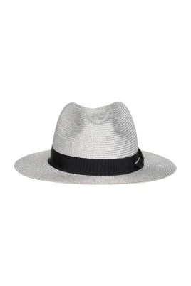 Silver Lurex Panama Hatt