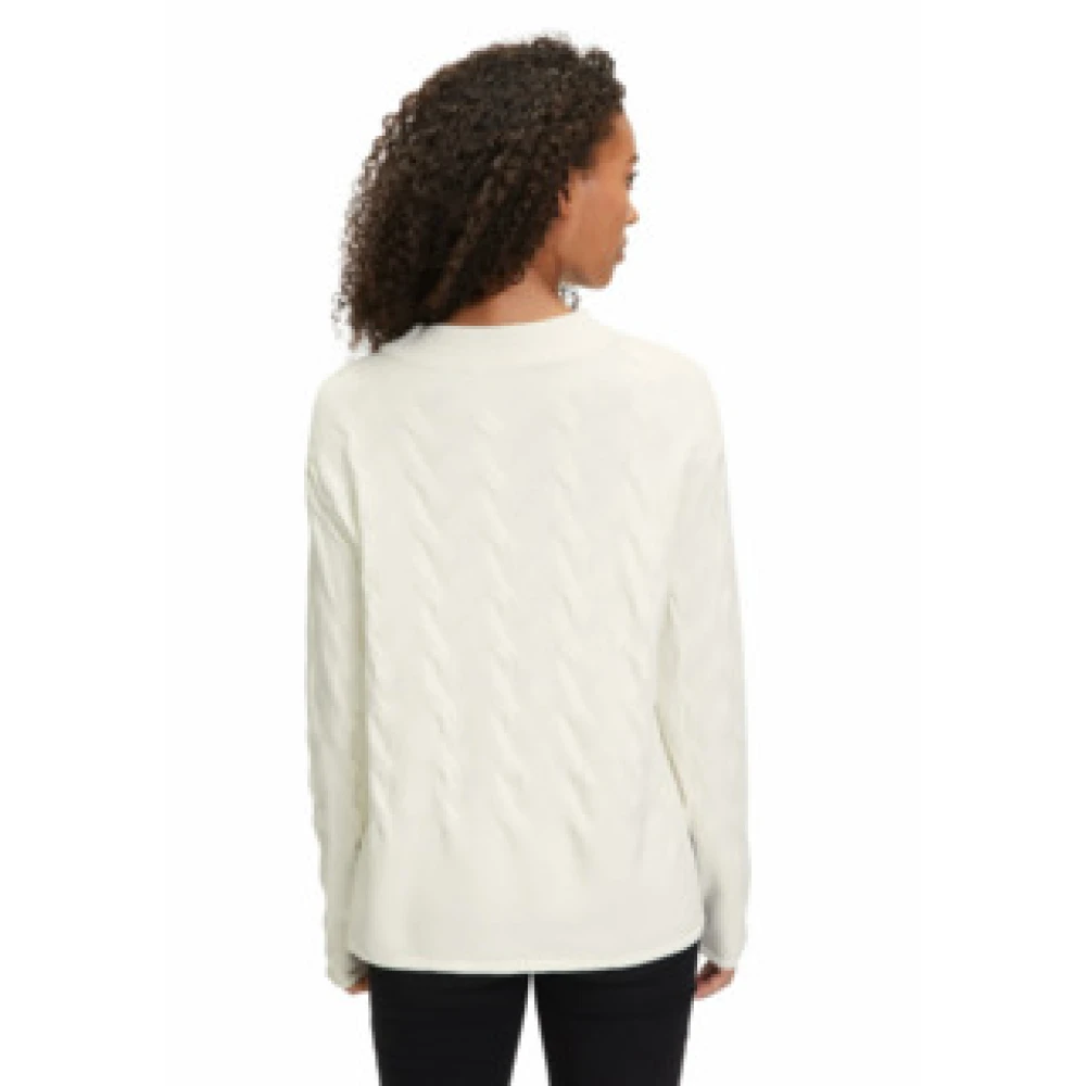 Betty Barclay Kort Gebreide Trui Beige Dames