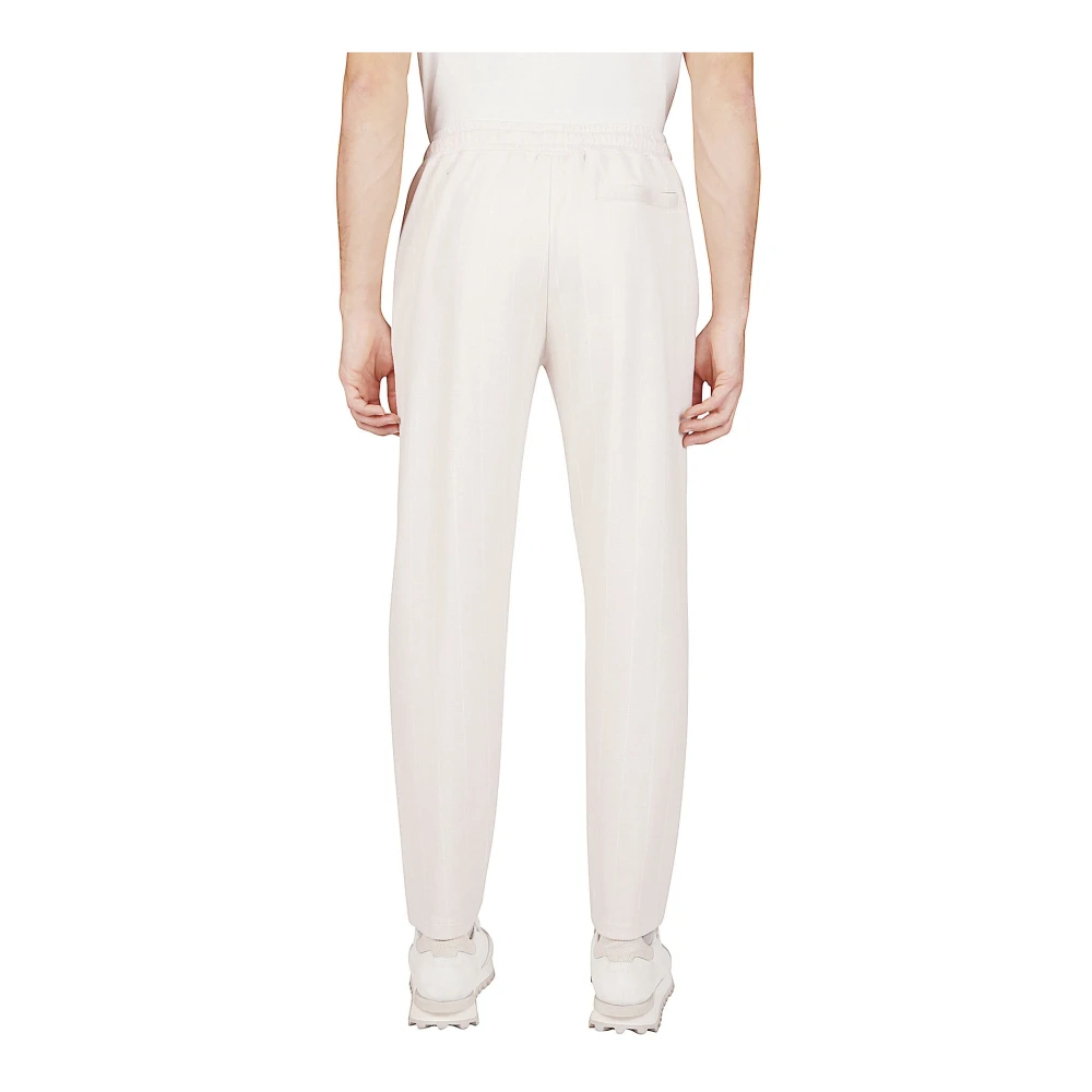Eleventy Geribbelde Jogger Broek met America Zakken Beige Heren