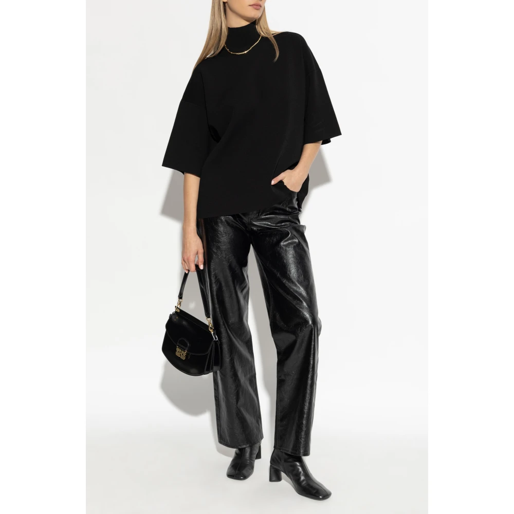 Theory Turtleneck Top Black Dames