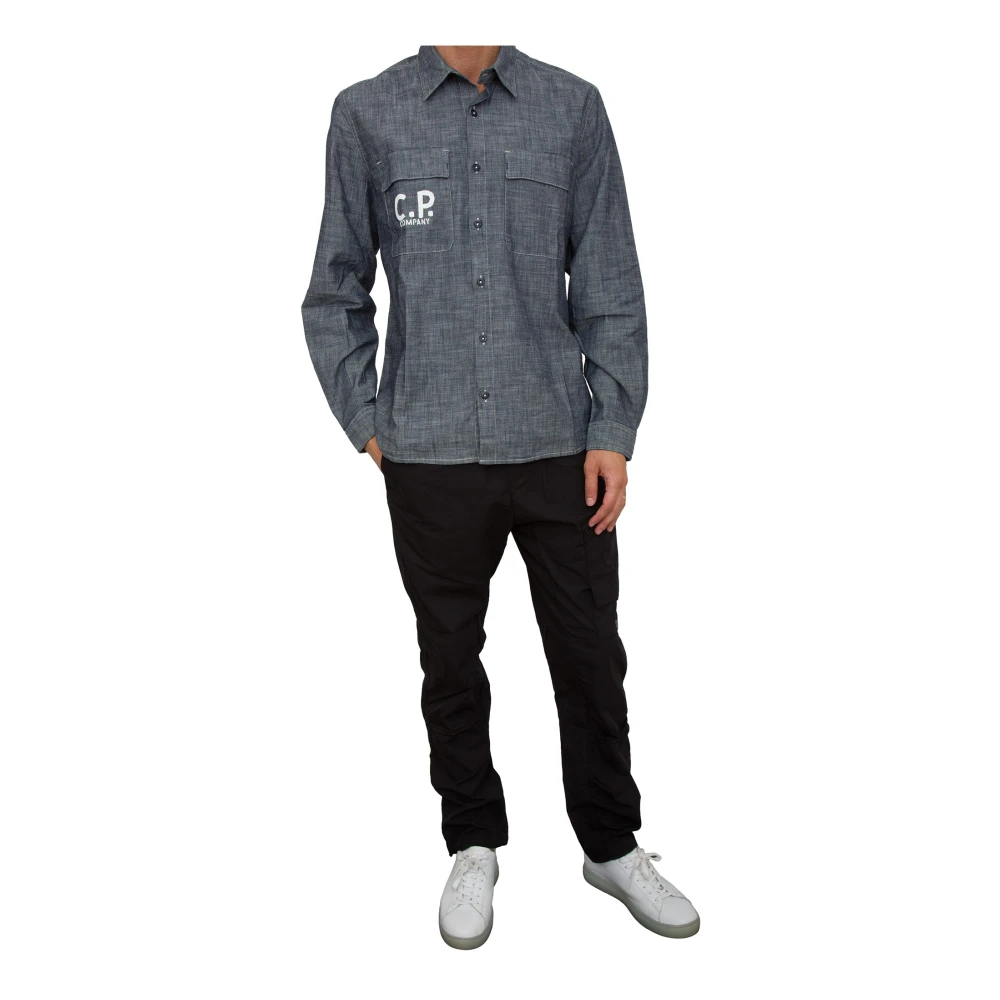 C.P. Company Stijlvolle Shirt voor Mannen Blue Heren