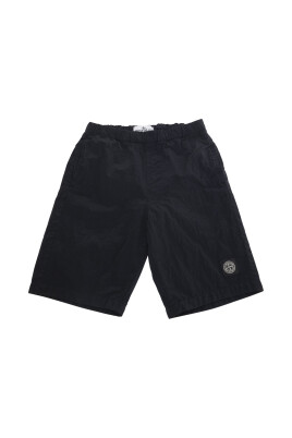 bermuda-noir-stone-island-avec-logo-patch