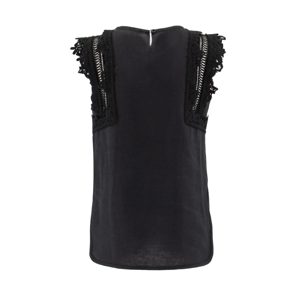 Ermanno Scervino Mou Suede Enkellaars Mouwloze Tops Black Dames